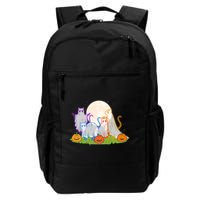 Funny Halloween Ghost Cats Backpack