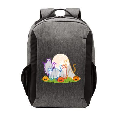Funny Halloween Ghost Cats Vector Backpack