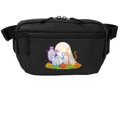 Funny Halloween Ghost Cats Crossbody Pack