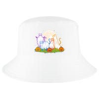 Funny Halloween Ghost Cats Cool Comfort Performance Bucket Hat