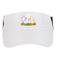Funny Halloween Ghost Cats Adult Drive Performance Visor