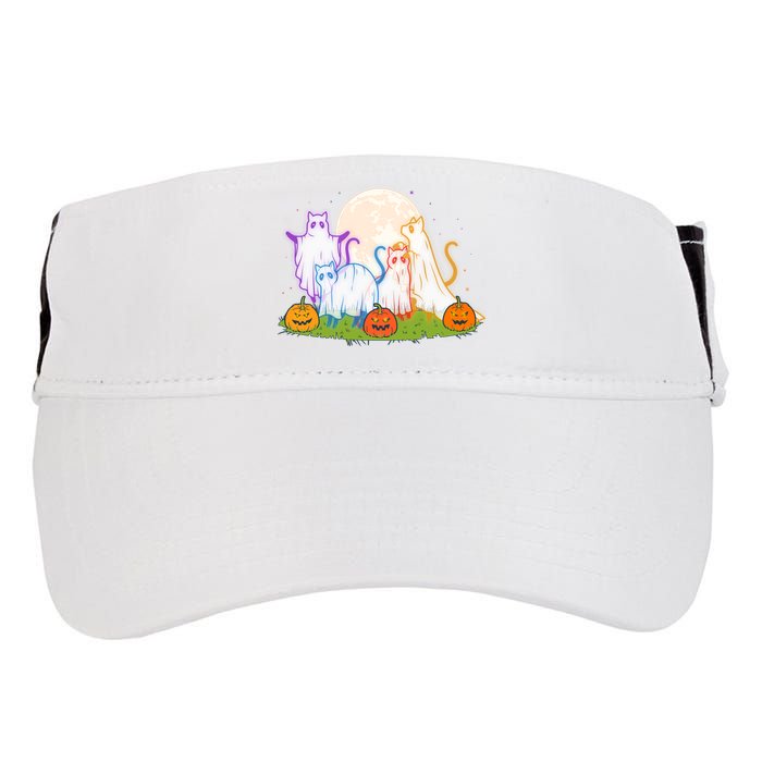 Funny Halloween Ghost Cats Adult Drive Performance Visor