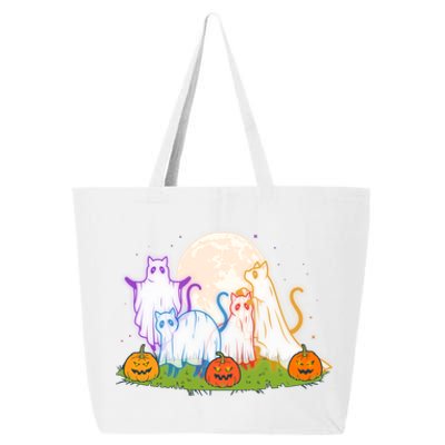 Funny Halloween Ghost Cats 25L Jumbo Tote