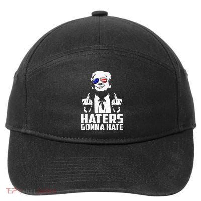 Funny Haters Gonna Hate President Donald Trump 7-Panel Snapback Hat