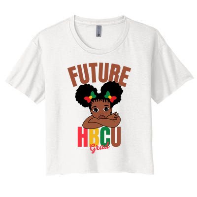 Future HBCU Grad Graduation Historically Black College Girl Women's Crop Top Tee