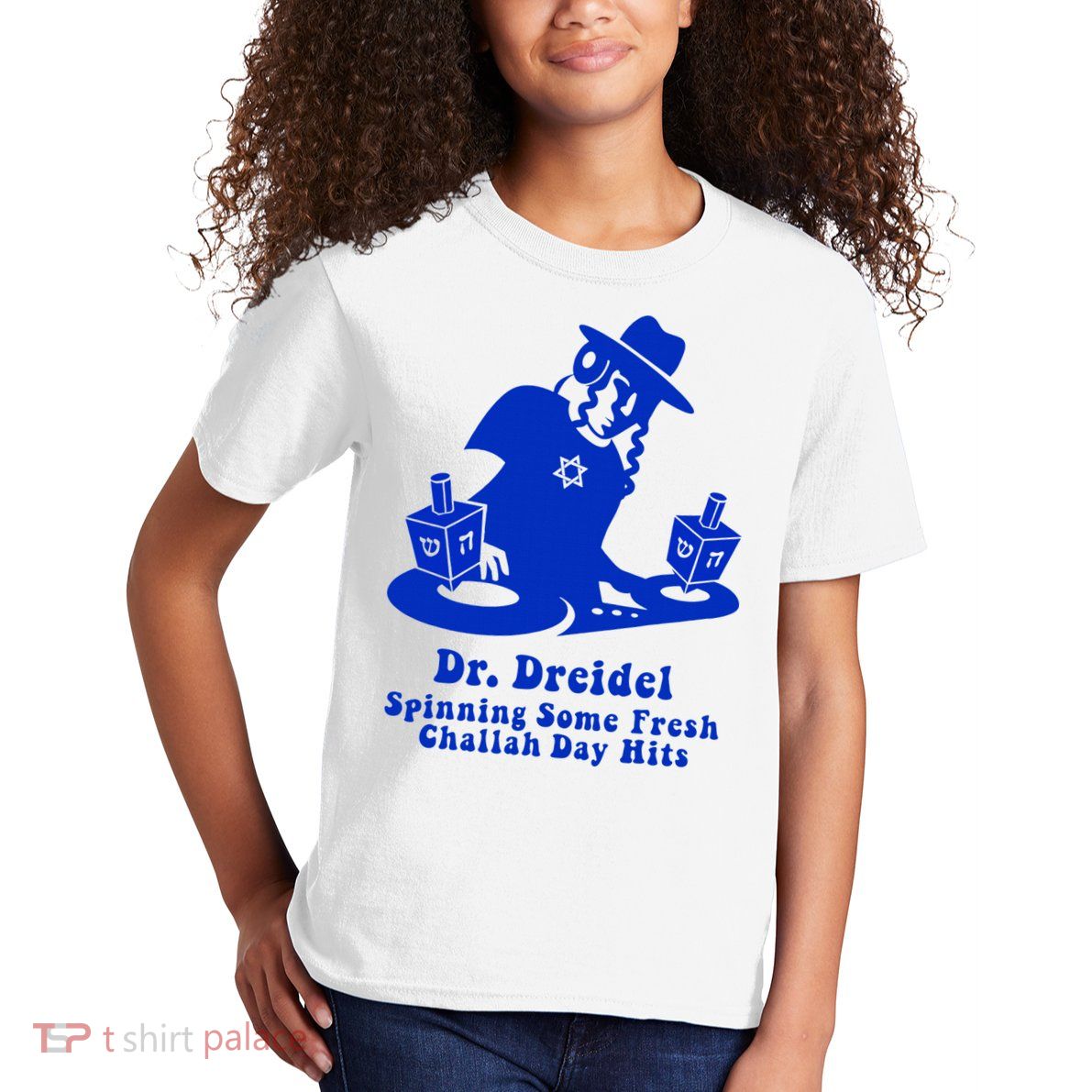 Funny Hanukkah Gift Chanukah DJ Dr. Dreidel Party  Kids T-Shirt