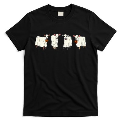 Funny Halloween Ghost Cows Trick Or Treat Cow Lover T-Shirt