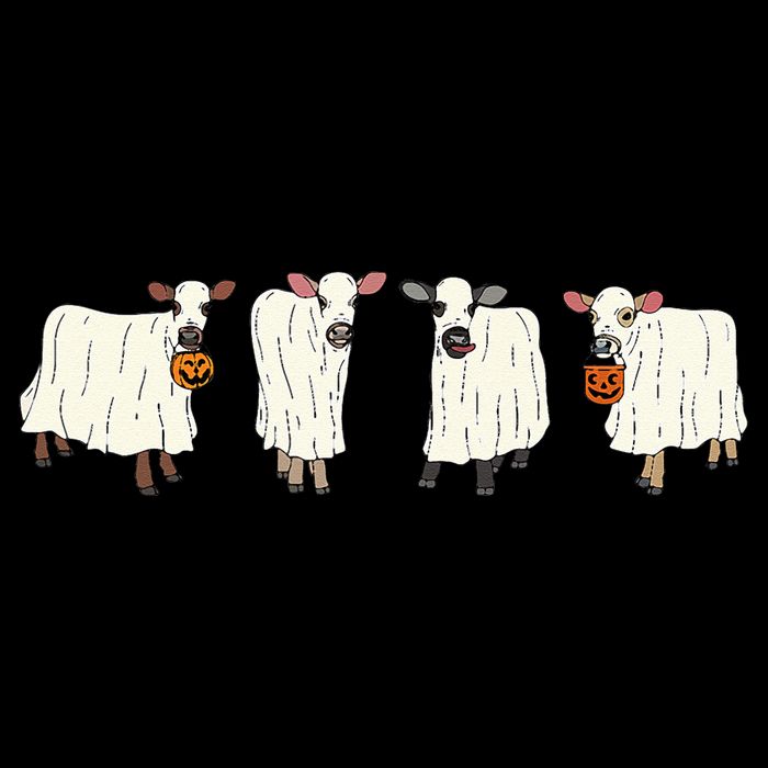 Funny Halloween Ghost Cows Trick Or Treat Cow Lover Wool Snapback Cap