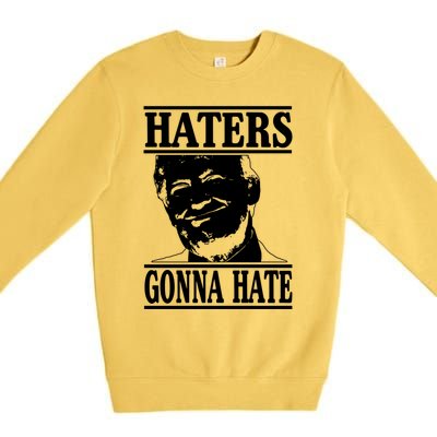 Funny Haters Gonna Hate Donald Trump Gift Presidenmeaningful Gift Premium Crewneck Sweatshirt