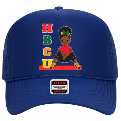 Future Hbcu Grad Historically Black College Future Funny Gift High Crown Mesh Back Trucker Hat