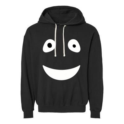 Funny Halloween Ghost Face Retro Spooky Garment-Dyed Fleece Hoodie