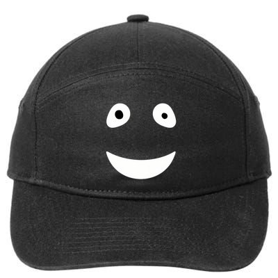 Funny Halloween Ghost Face Retro Spooky 7-Panel Snapback Hat