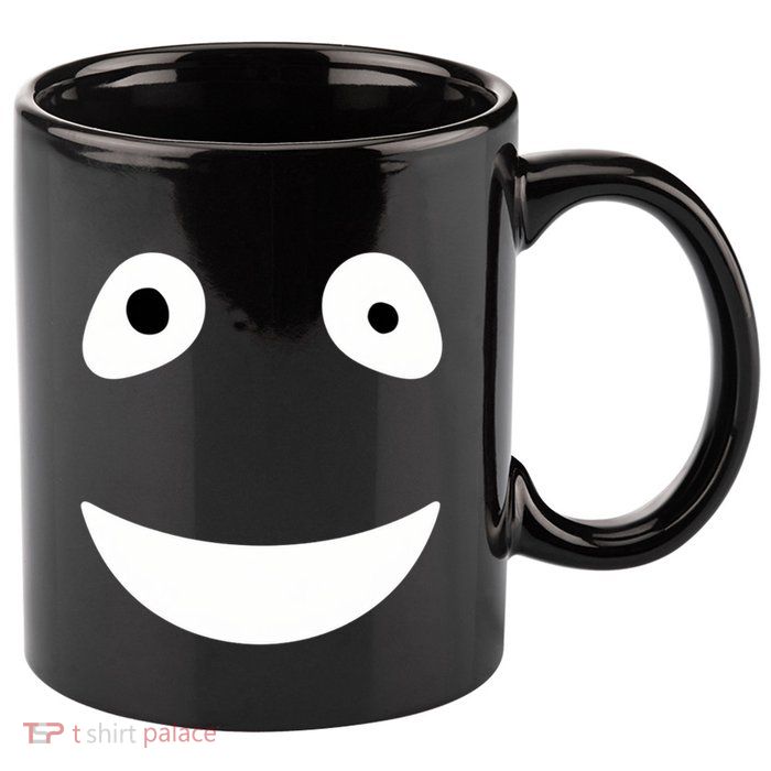 Funny Halloween Ghost Face Retro Spooky 11oz C Handle Ceramic Mug