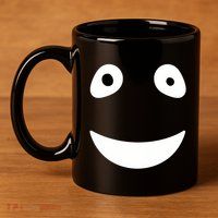 Funny Halloween Ghost Face Retro Spooky 11oz C Handle Ceramic Mug