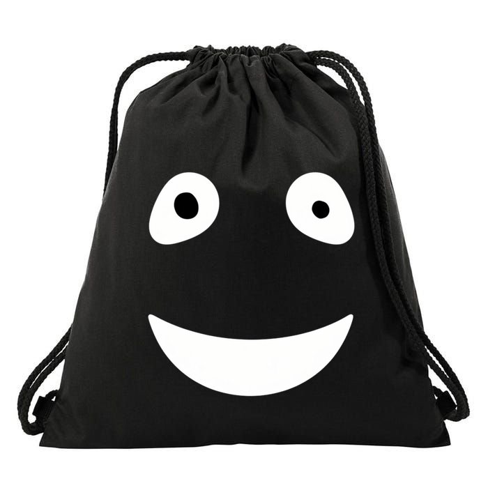 Funny Halloween Ghost Face Retro Spooky Drawstring Bag