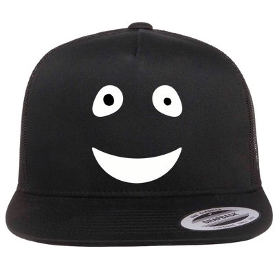 Funny Halloween Ghost Face Retro Spooky Flatbill Hat