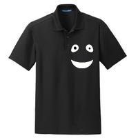 Funny Halloween Ghost Face Retro Spooky Dry Zone Grid Polo