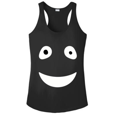 Funny Halloween Ghost Face Retro Spooky Ladies PosiCharge Competitor Racerback Tank