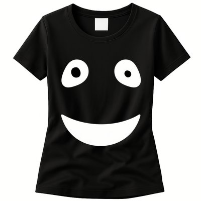 Funny Halloween Ghost Face Retro Spooky Womens T-Shirt