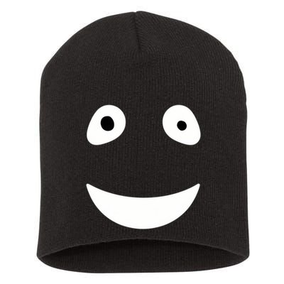 Funny Halloween Ghost Face Retro Spooky Short Acrylic Beanie