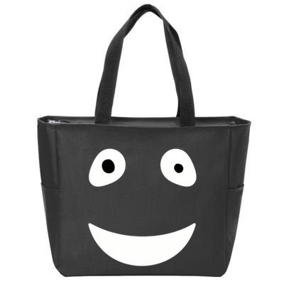 Funny Halloween Ghost Face Retro Spooky Zip Tote Bag