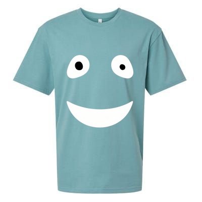 Funny Halloween Ghost Face Retro Spooky Sueded Cloud Jersey T-Shirt