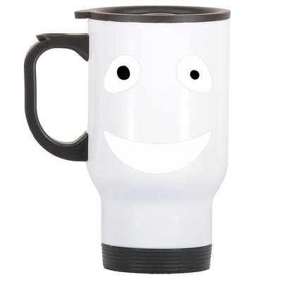 Funny Halloween Ghost Face Retro Spooky Stainless Steel Travel Mug