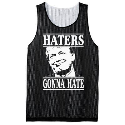 Funny Haters Gonna Hate Donald Trumppresident Mesh Reversible Basketball Jersey Tank