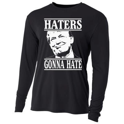 Funny Haters Gonna Hate Donald Trumppresident Cooling Performance Long Sleeve Crew