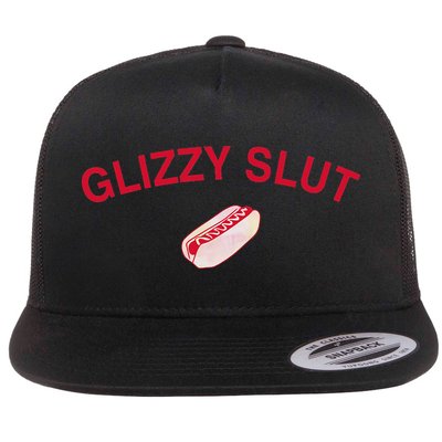 Funny Hotdog Glizzy Slut Print For Glizzy Lovers Flat Bill Trucker Hat