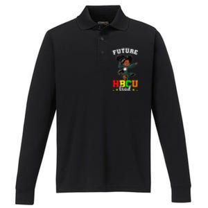 Future HBCU Grad Graduation HBCU Future College Student Performance Long Sleeve Polo