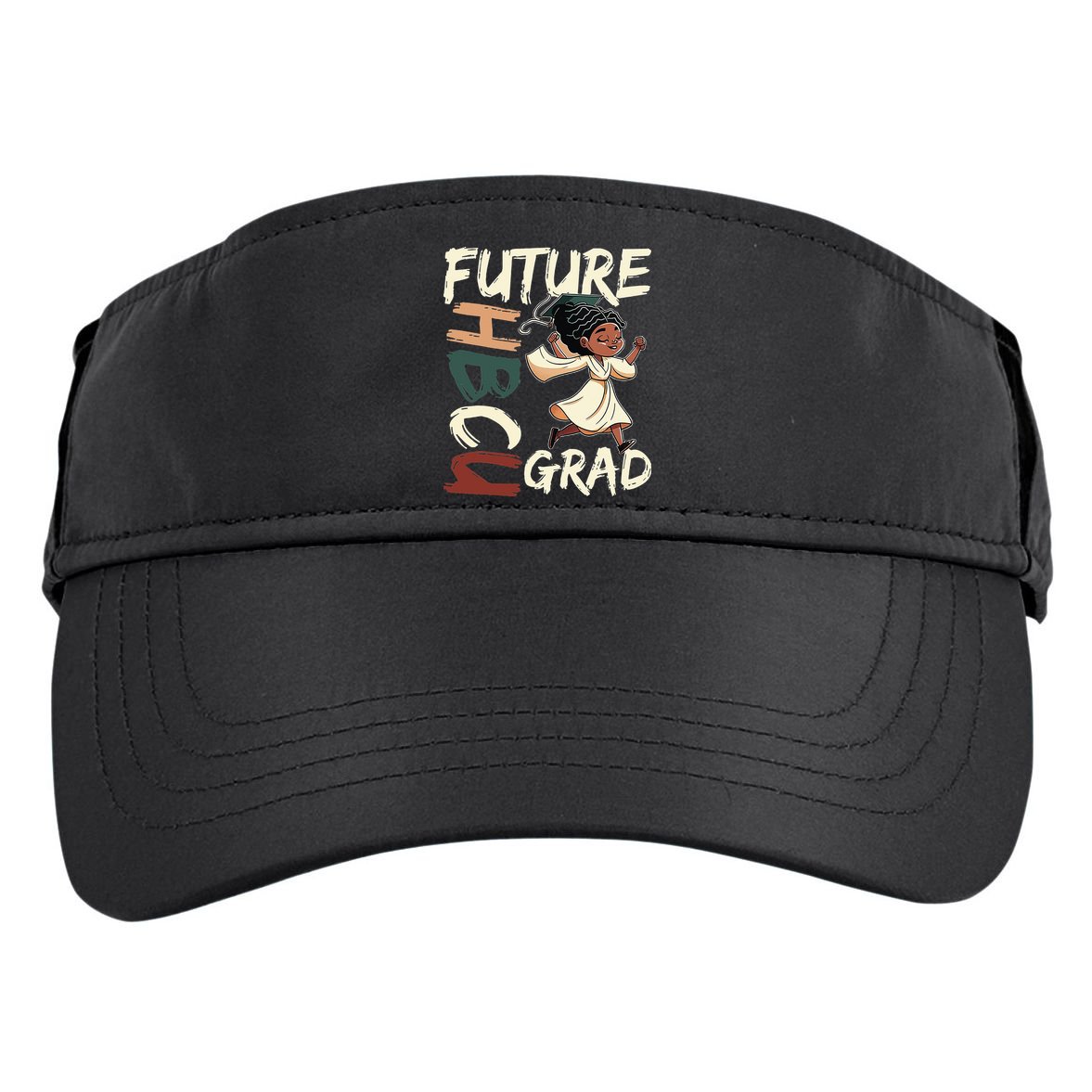 Future HBCU Grad History Black College  Adult Drive Performance Visor