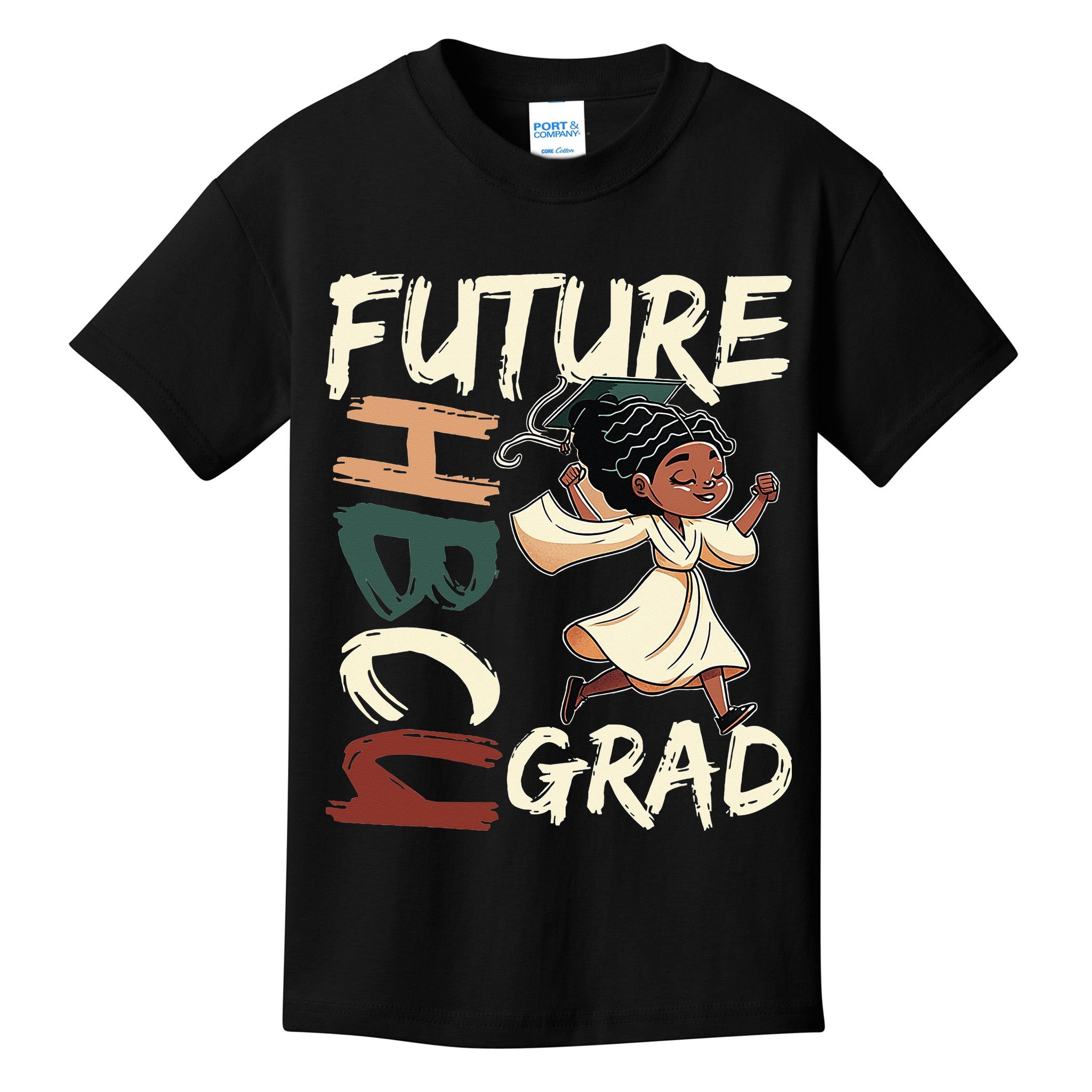 Future HBCU Grad History Black College  Kids T-Shirt