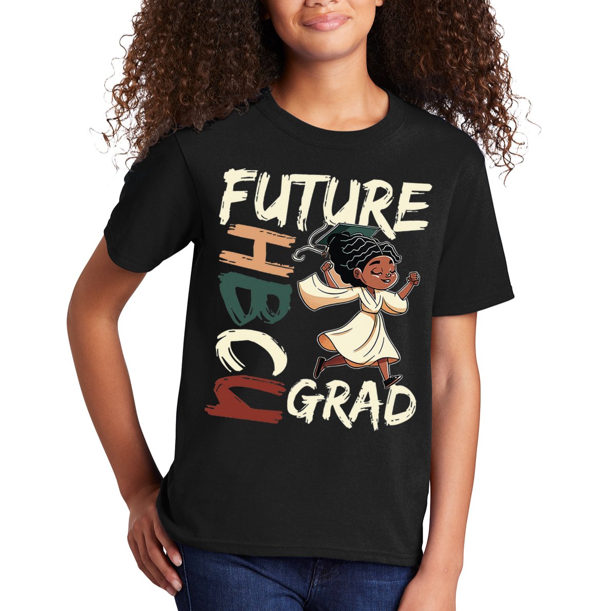 Future HBCU Grad History Black College  Kids T-Shirt