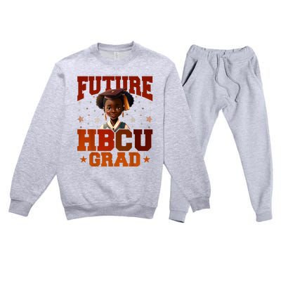 Future HBCU Grad History Black College Premium Crewneck Sweatsuit Set