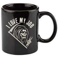 Funny Halloween Grim Reaper I Love My Job 11oz C Handle Ceramic Mug