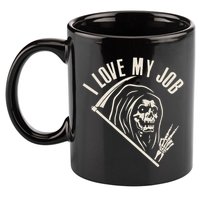 Funny Halloween Grim Reaper I Love My Job 11oz C Handle Ceramic Mug
