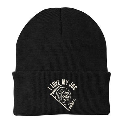 Funny Halloween Grim Reaper I Love My Job Beanie