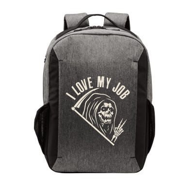 Funny Halloween Grim Reaper I Love My Job Vector Backpack