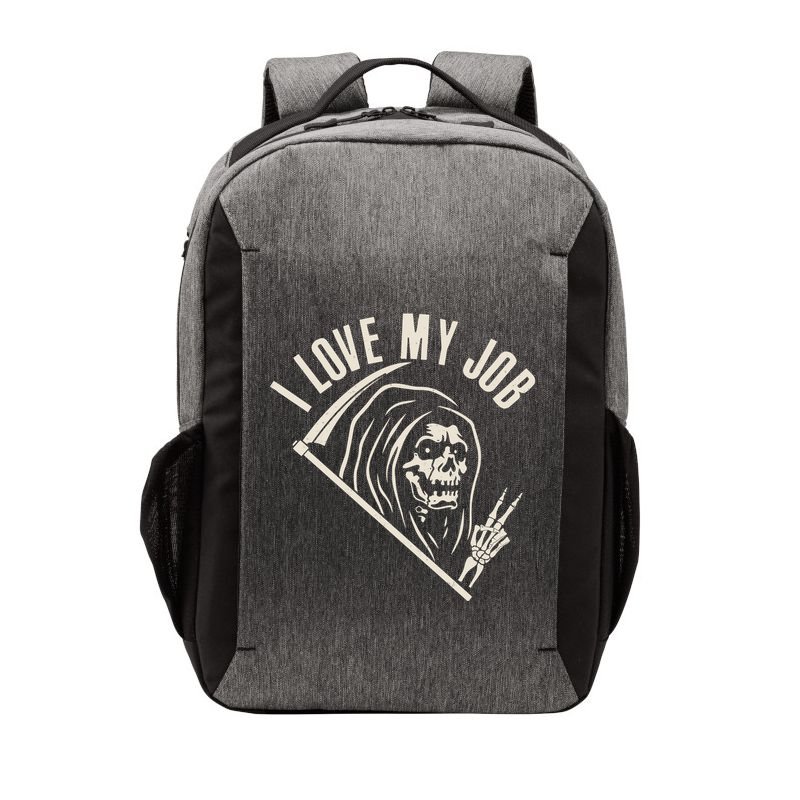 Funny Halloween Grim Reaper I Love My Job Vector Backpack