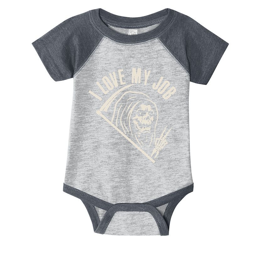 Funny Halloween Grim Reaper I Love My Job Infant Baby Jersey Bodysuit