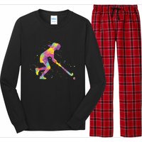 Field Hockey Girl Long Sleeve Pajama Set