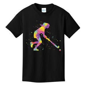 Field Hockey Girl Kids T-Shirt