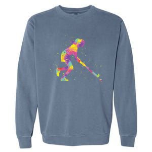 Field Hockey Girl Garment-Dyed Sweatshirt