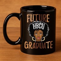 Future HBCU Grad History Black College  Melanin 11oz C Handle Ceramic Mug
