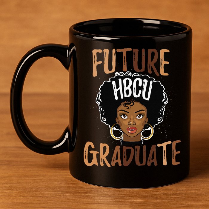 Future HBCU Grad History Black College  Melanin 11oz C Handle Ceramic Mug