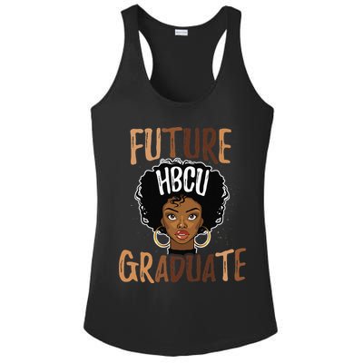 Future HBCU Grad History Black College  Melanin Ladies PosiCharge Competitor Racerback Tank