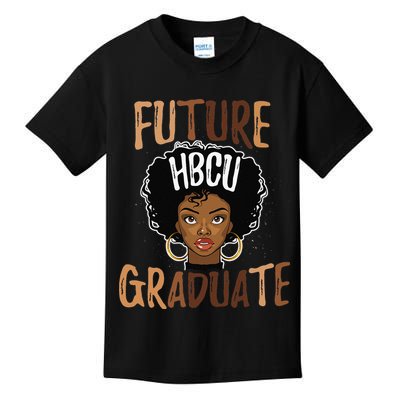 Future HBCU Grad History Black College  Melanin Kids T-Shirt
