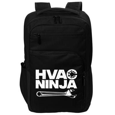 Funny HVAC Gift For Cool Technician Air Condition Lover Impact Tech Backpack