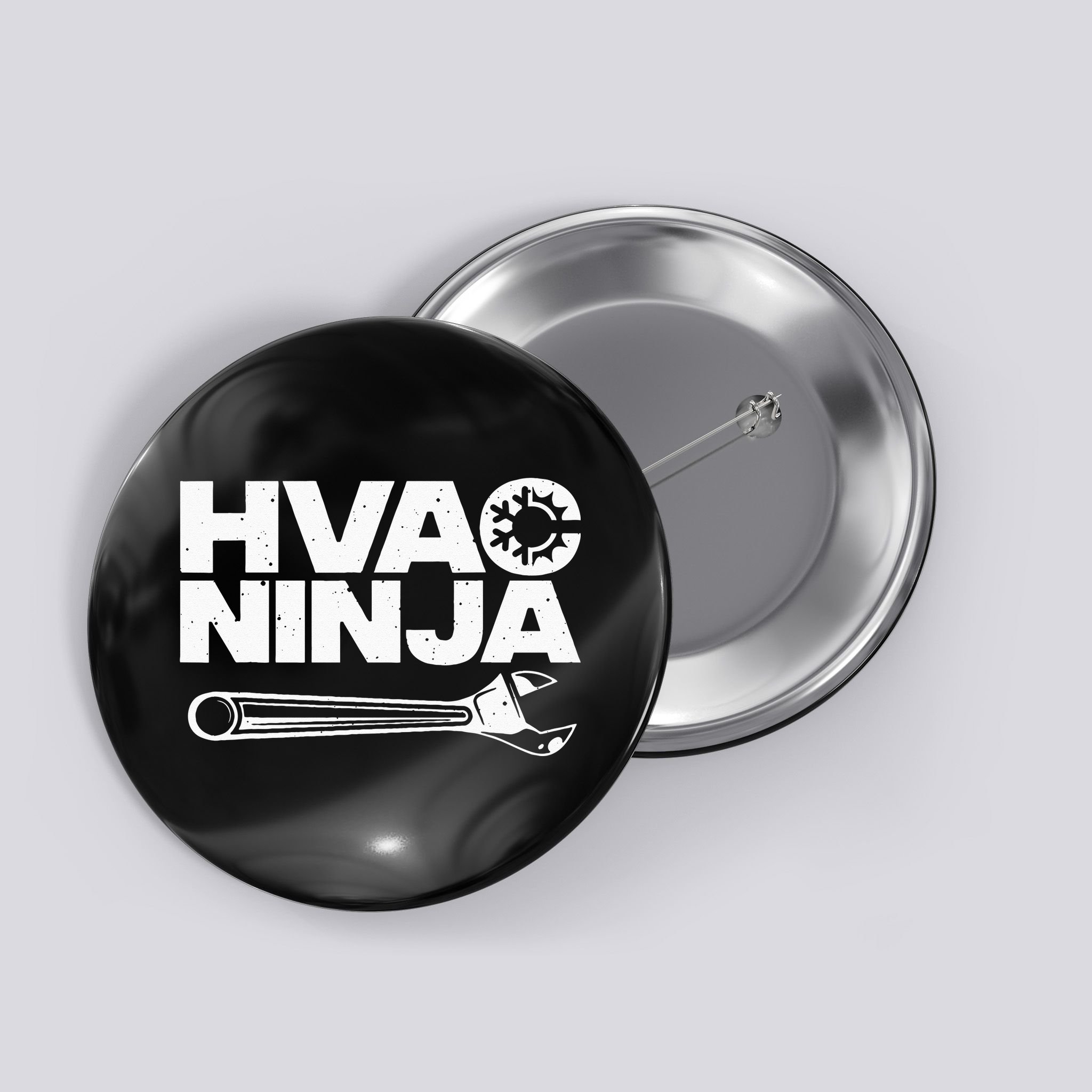 Funny HVAC Gift For Cool Technician Air Condition Lover Button